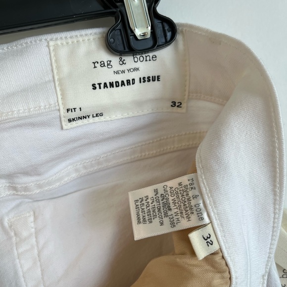 Rag & Bone Men’s Standard Issue Fit 1 Distressed with Button Fly - size 32x33 - Picture 3 of 5